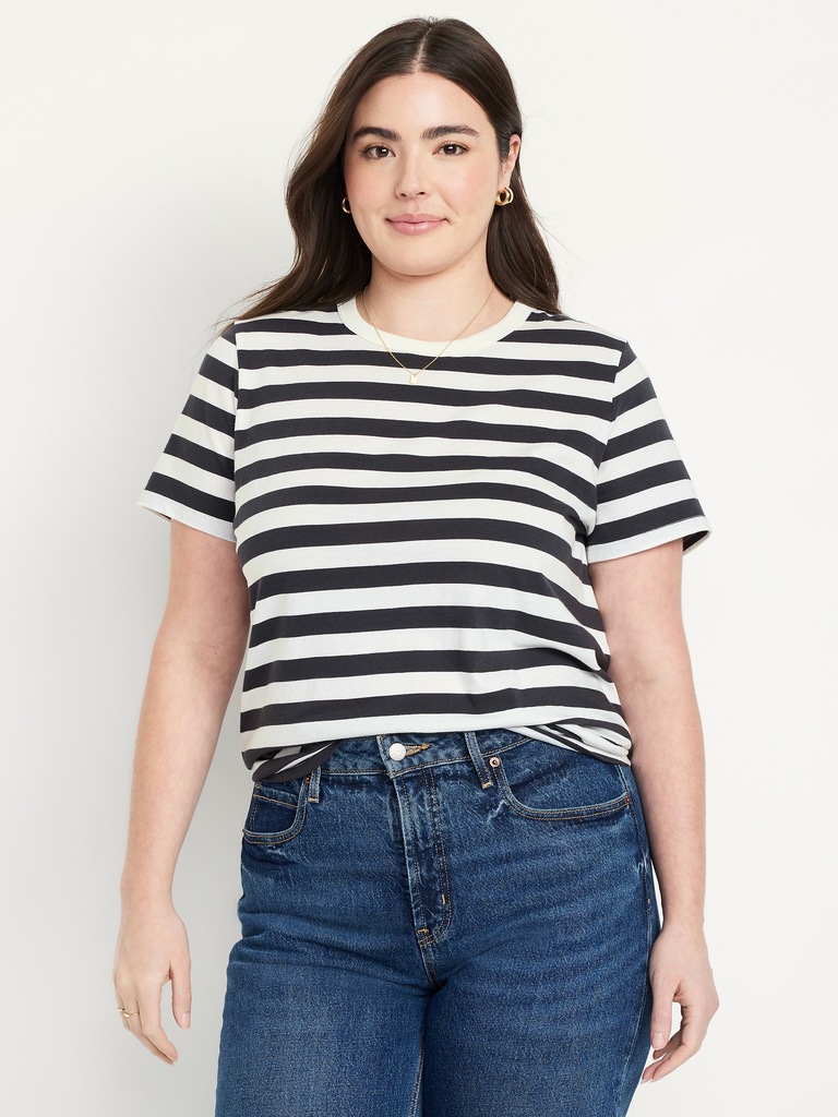 EveryWear Crew-Neck Striped T-Shirt