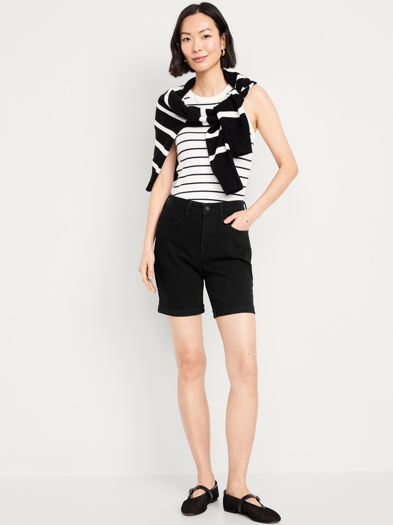 High-Waisted OG Jean Shorts -- 7-inch inseam