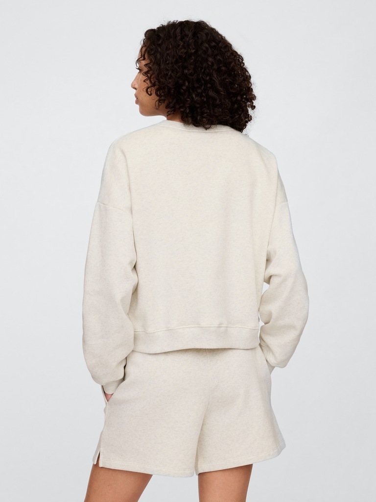 Relaxed Wedge Crewneck Sweatshirt