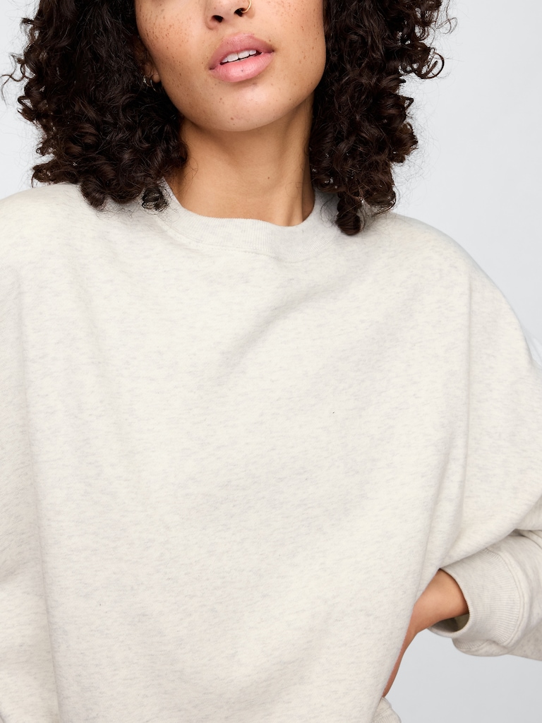 Relaxed Wedge Crewneck Sweatshirt