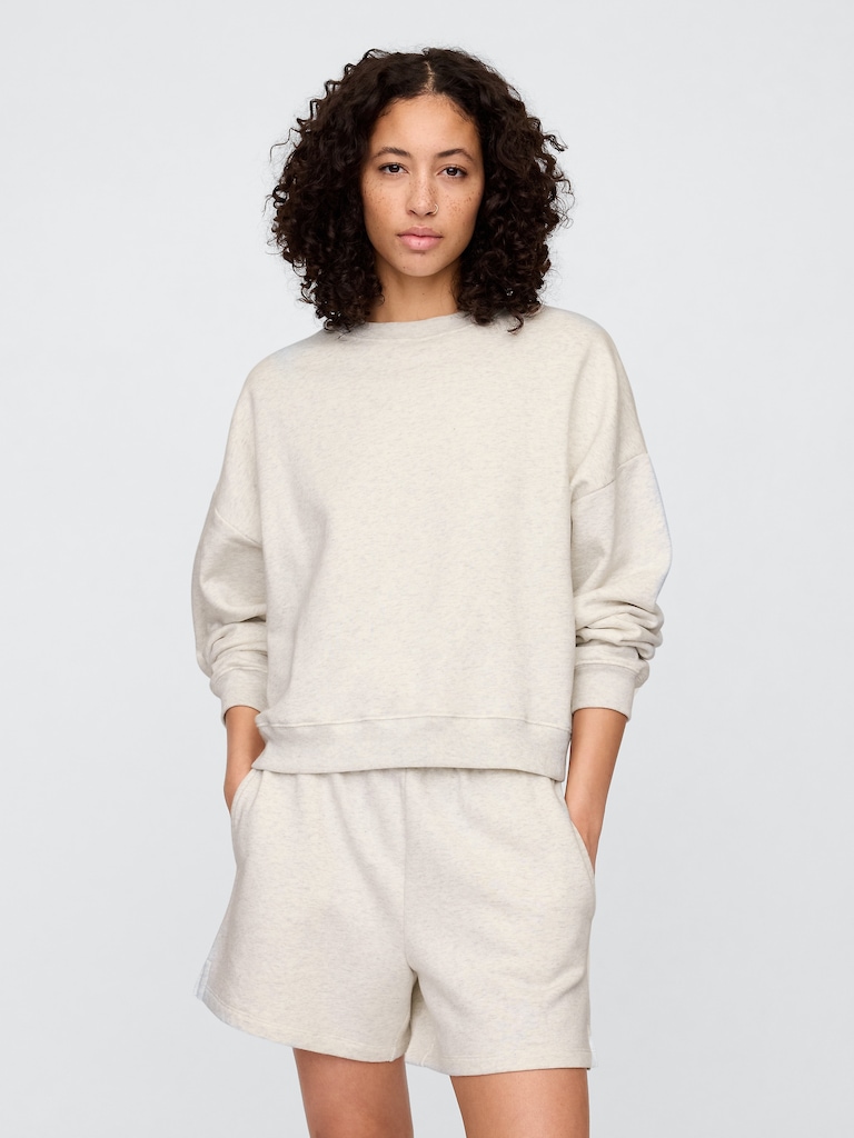 Relaxed Wedge Crewneck Sweatshirt