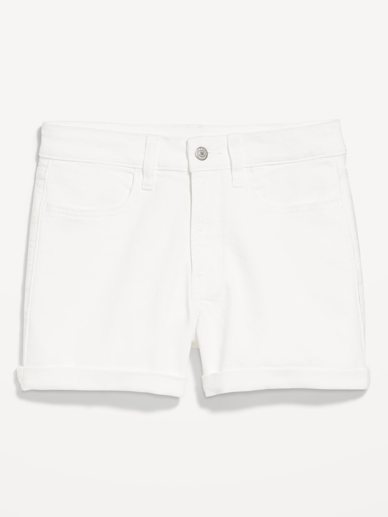 High-Waisted Wow Jean Shorts -- 3-inch inseam