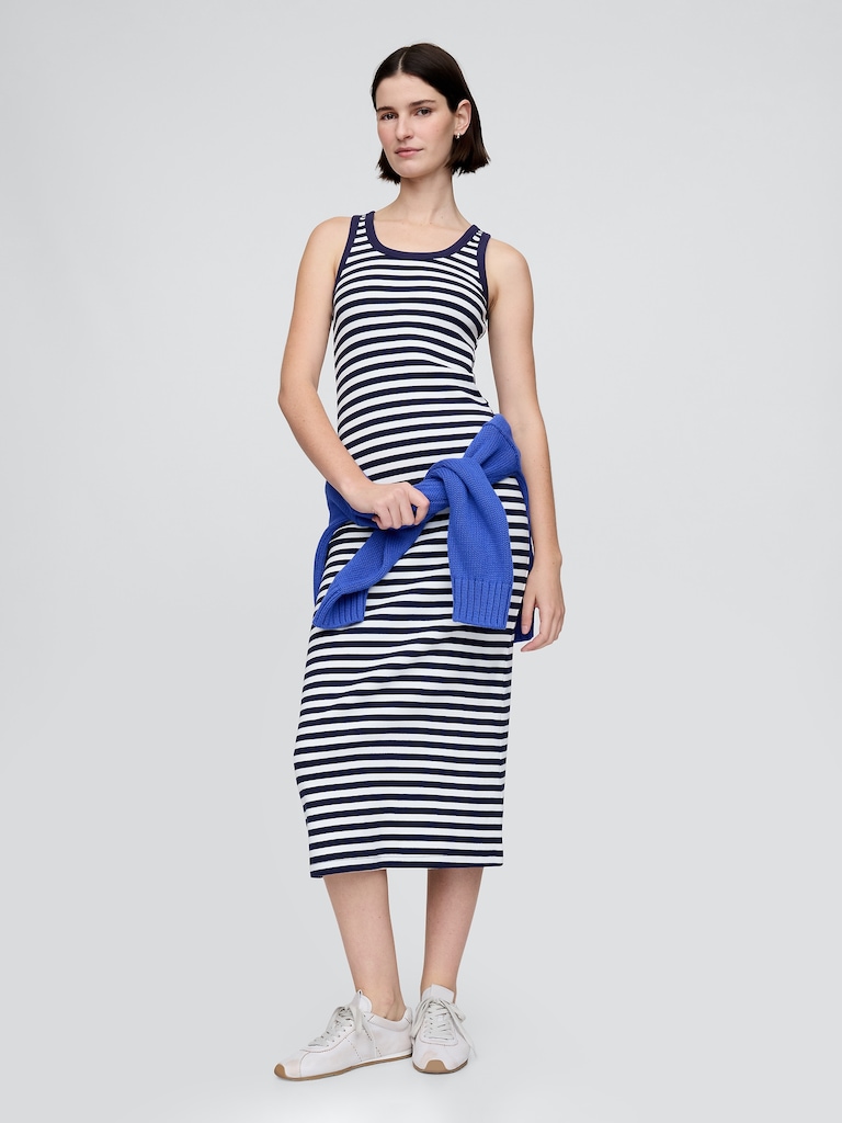 Rib Midi Tank Dress