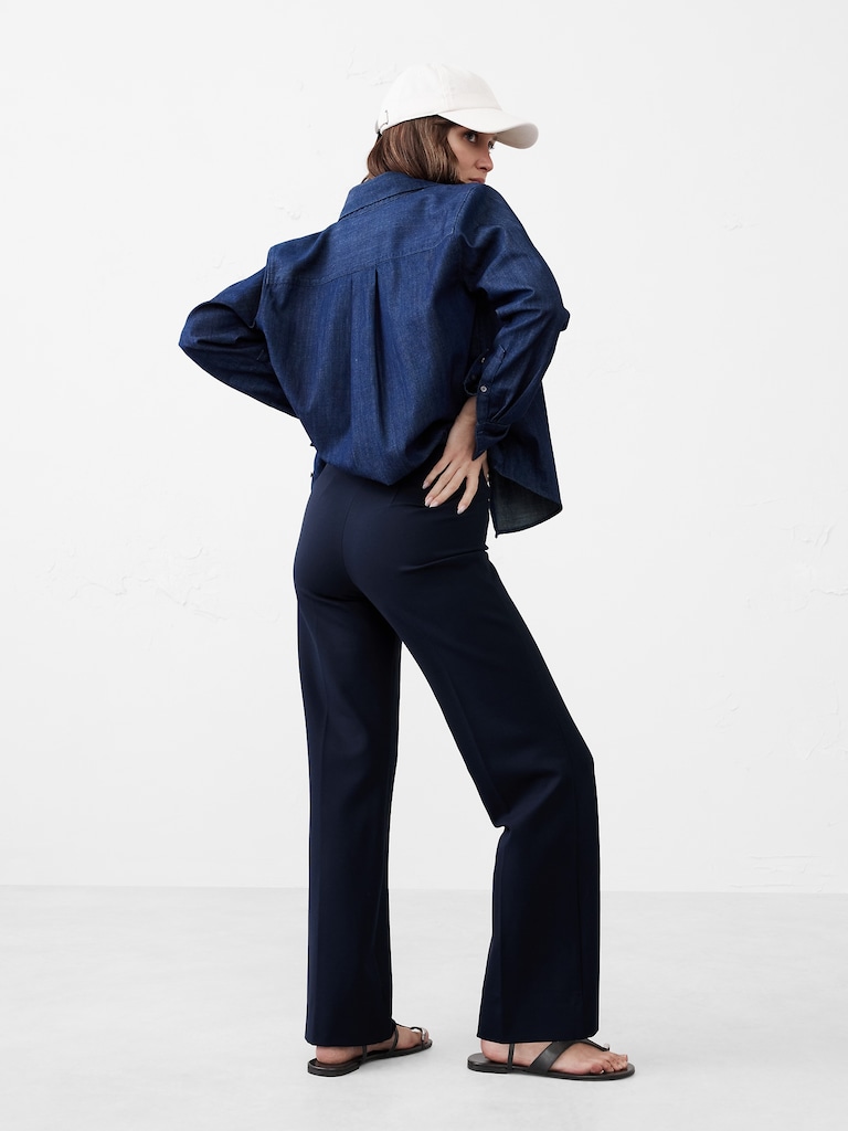 Straight Ponte Pull-On Pant