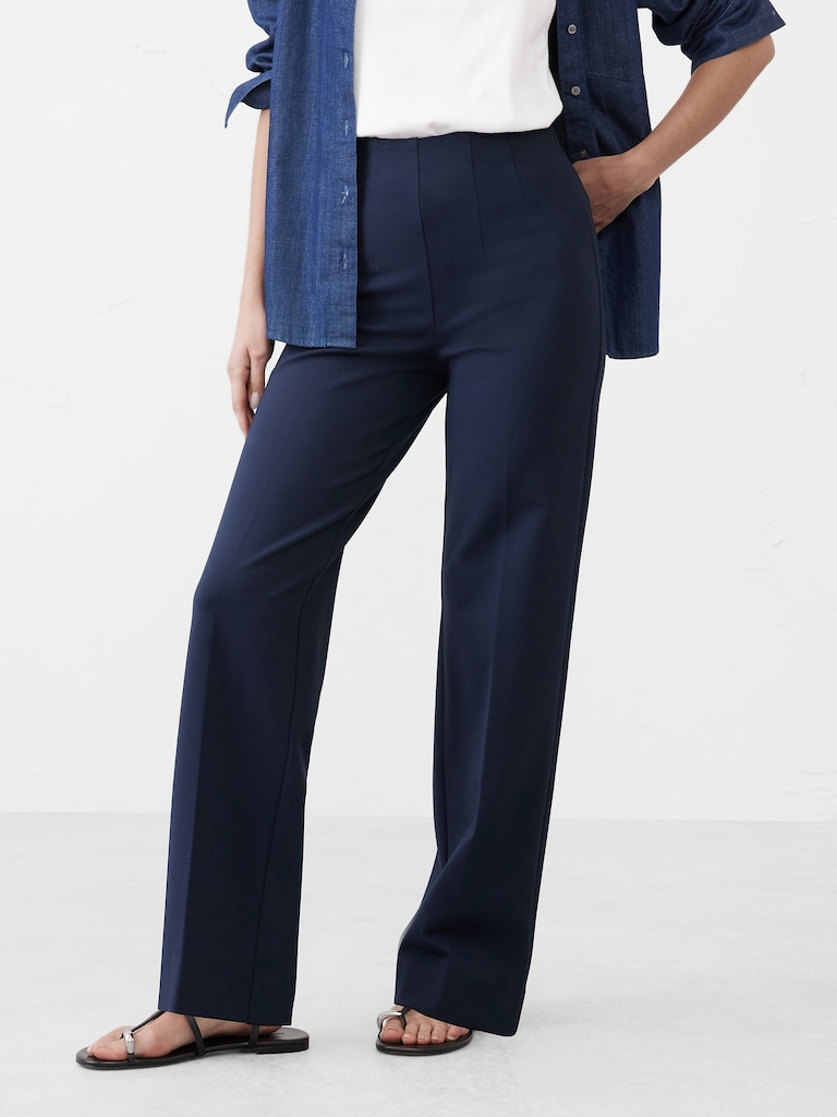 Straight Ponte Pull-On Pant