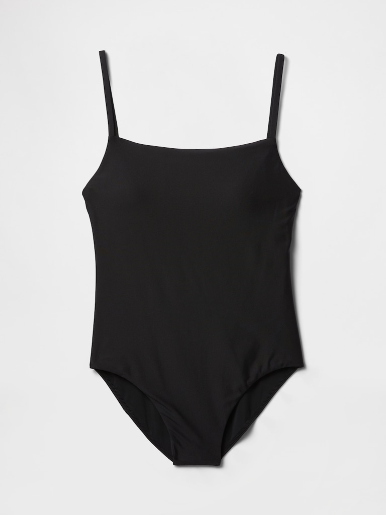 Square-Neck One-Piece Swimsuit