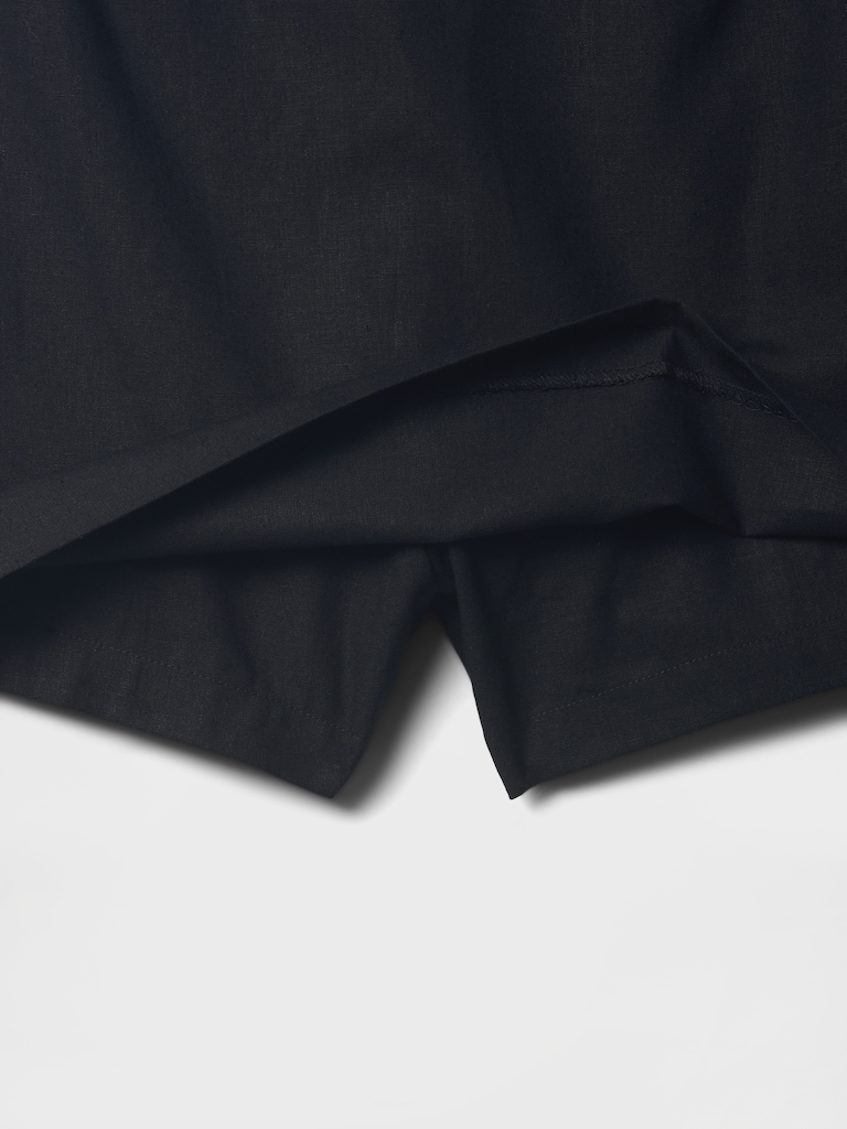 Linen-Blend Mini Skort