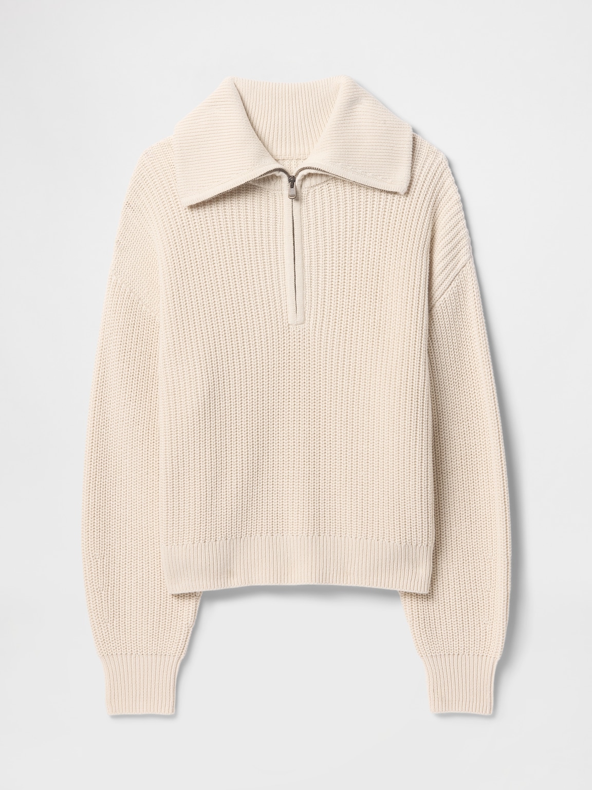 100% Cotton Half-Zip Pullover Sweater