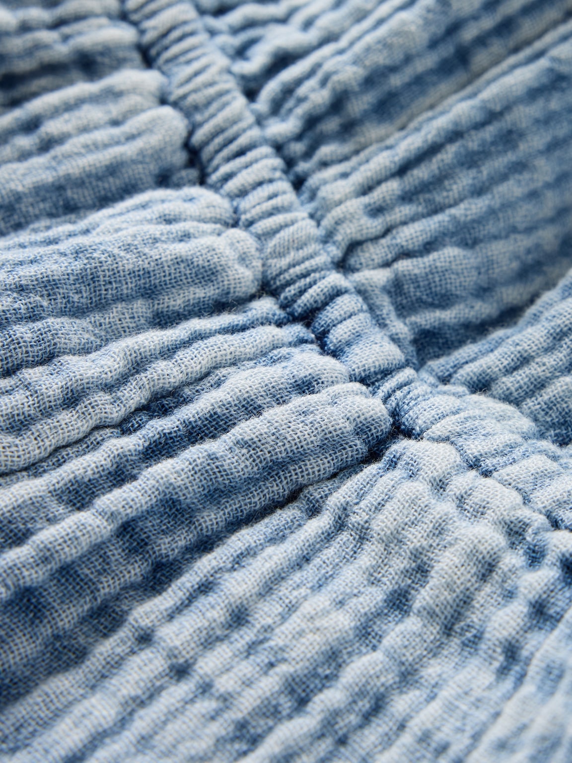 Kids Crinkle Gauze Denim Romper