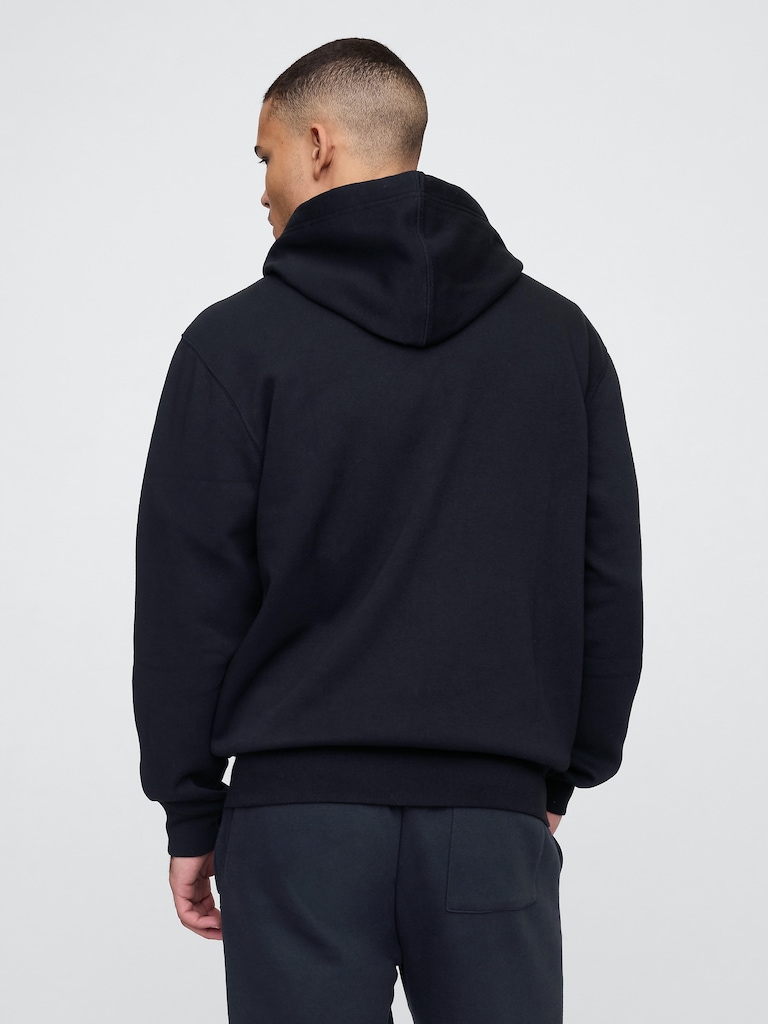 Relaxed Gap Logo Zip Hoodie