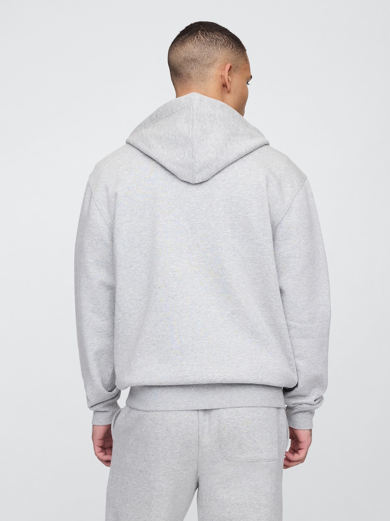 Relaxed Gap Logo Zip Hoodie