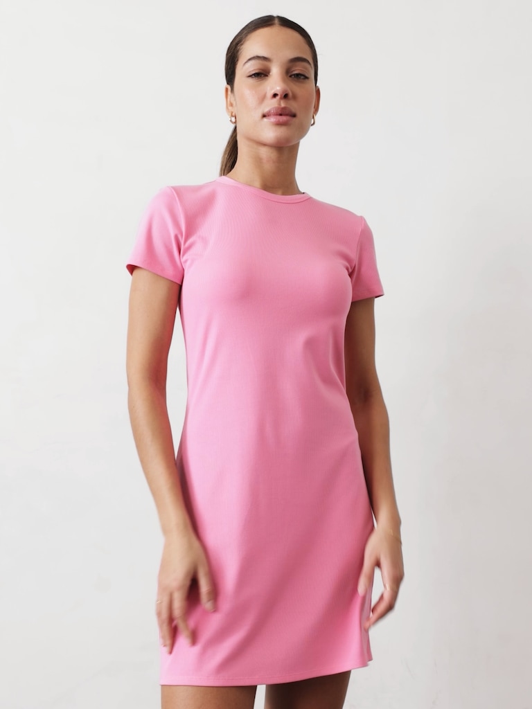 Signature Rib Tee Dress