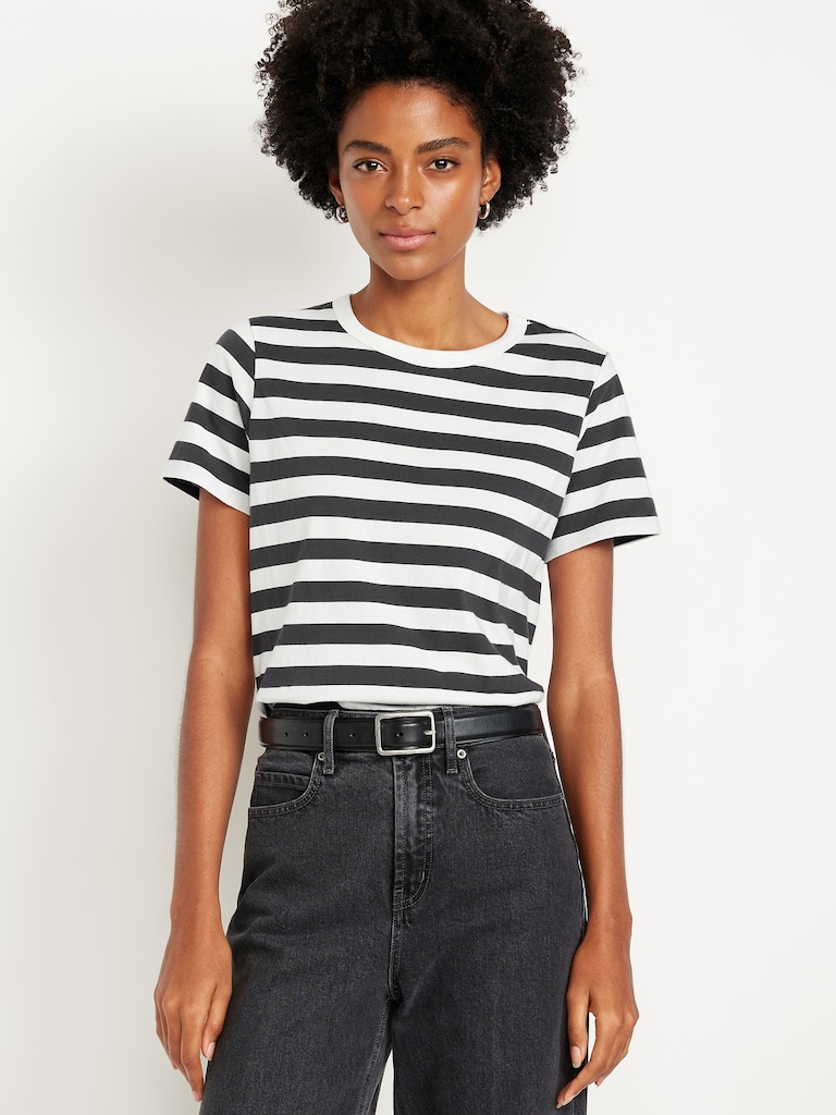 EveryWear Crew-Neck Striped T-Shirt