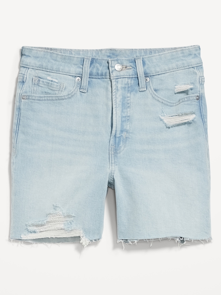 High-Waisted OG Jean Cut-Off Shorts -- 5-inch inseam