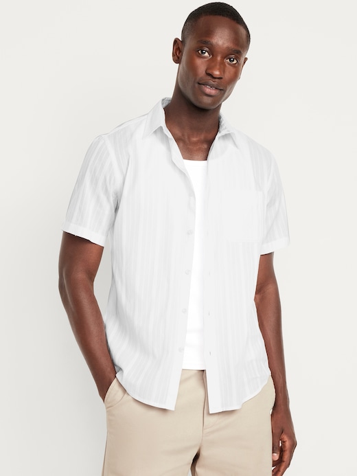 Classic Classic Fit Everyday Dobby Shirt on clearance at Old Navy — 64% off