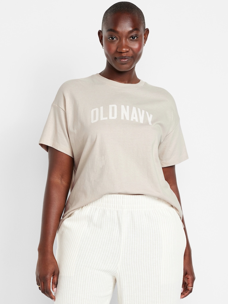 Vintage Crew-Neck Logo-Graphic T-Shirt