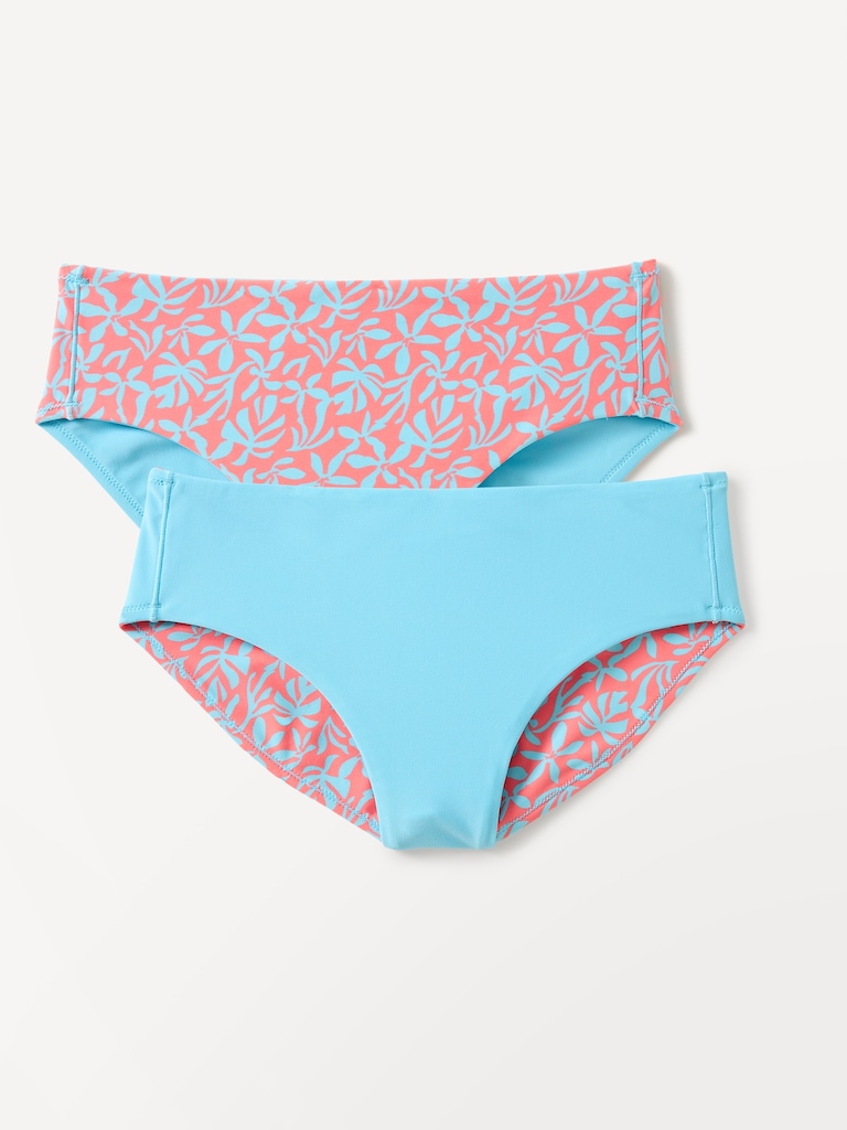 Athleta Girl Reversible Mid Rise Swim Bottom