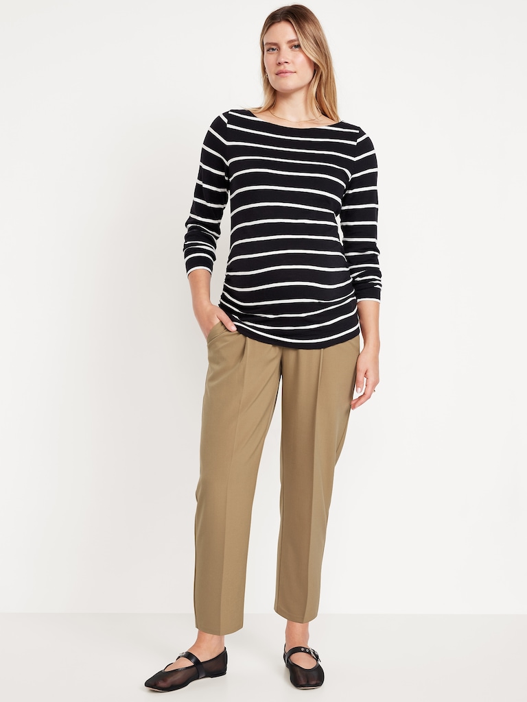 Maternity Rollover-Waist Billie Trouser