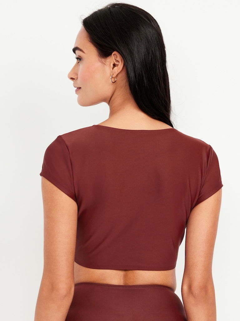 Tie-Front Swim Cover-Up