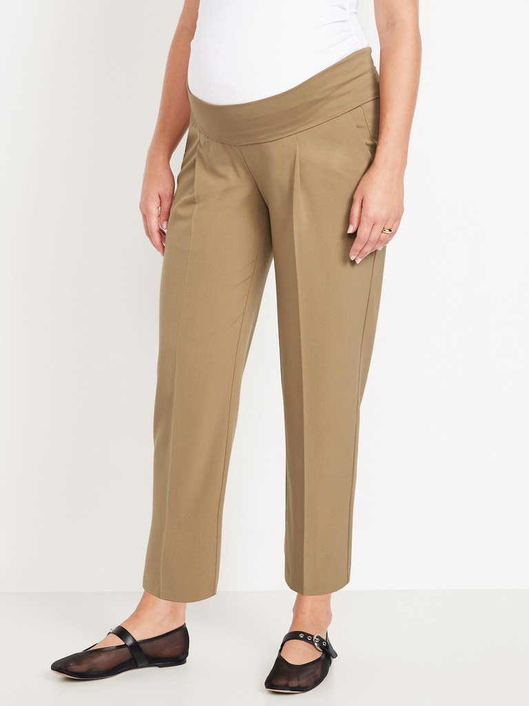 Maternity Rollover-Waist Billie Trouser