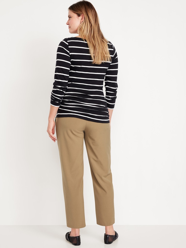 Maternity Rollover-Waist Billie Trouser