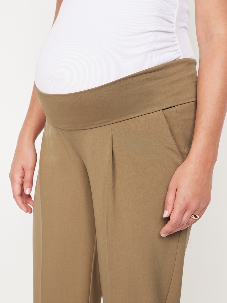 Maternity Rollover-Waist Billie Trouser