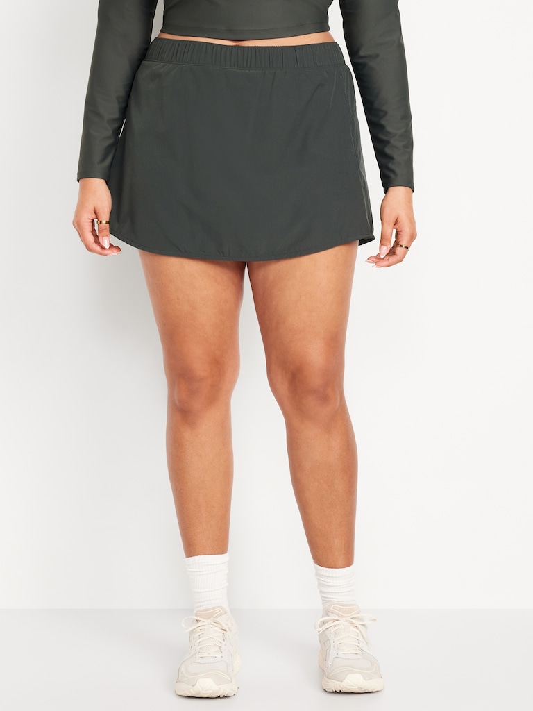 Mid-Rise StretchTech Skort -- 3-inch inseam