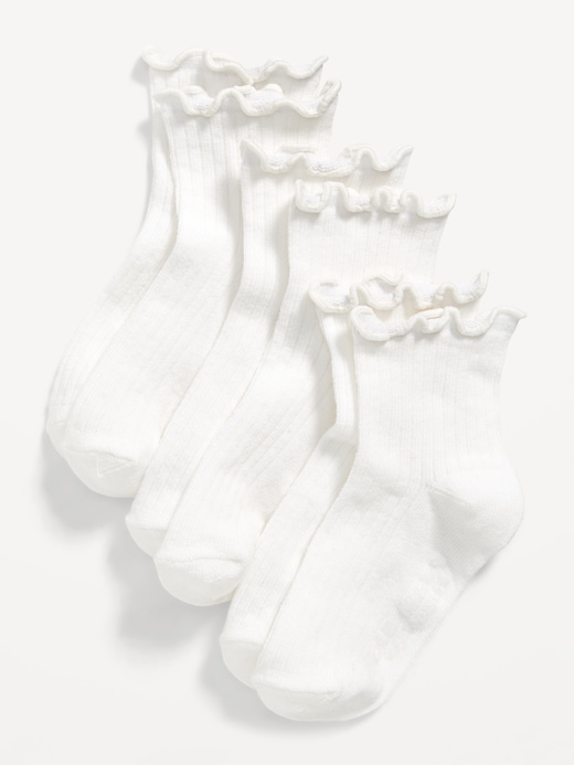 Ruffle Ruffle-Cuff Crew Socks 3-Pack for Toddler & Baby on clearance at Old Navy — 40% off