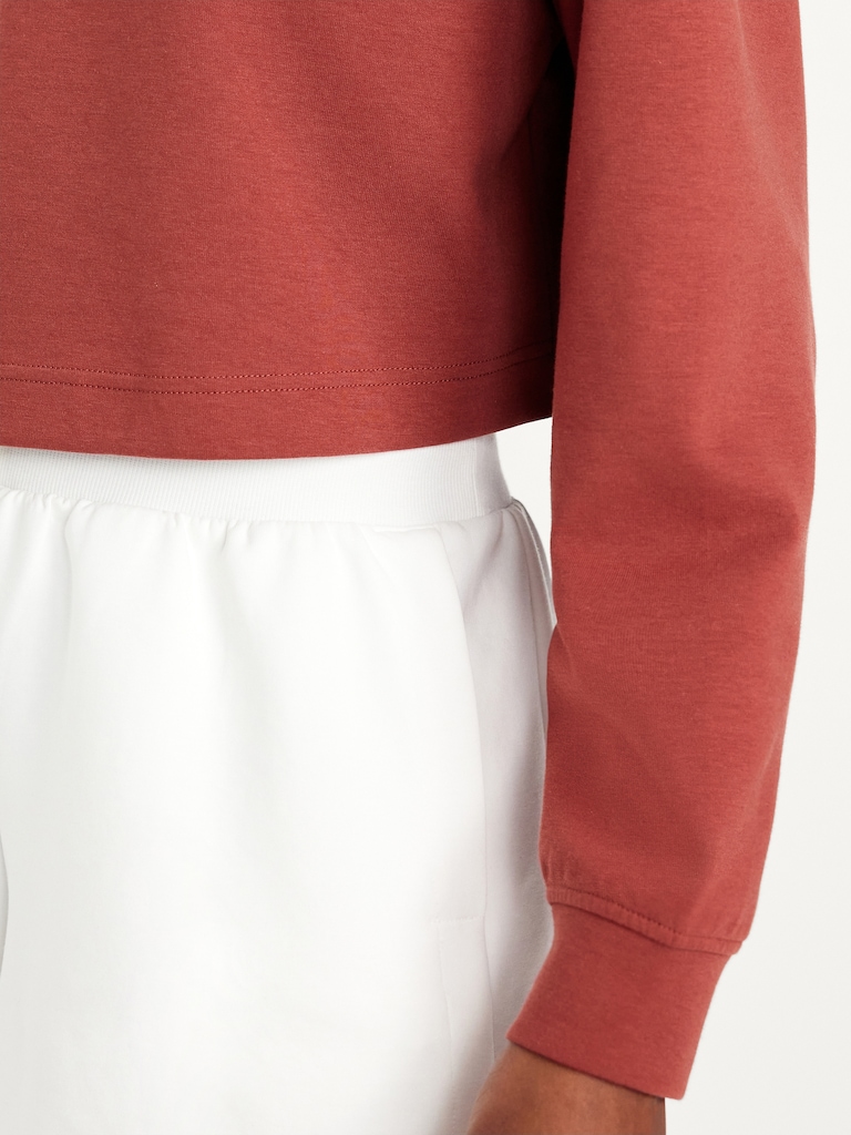 Dynamic Fleece Oversized Crop Sweatshirt