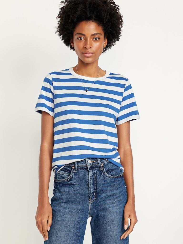 EveryWear Crew-Neck Striped T-Shirt