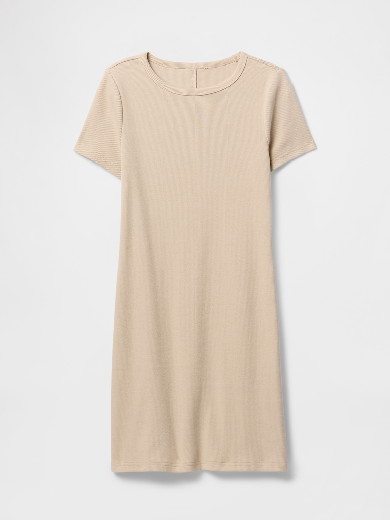 Rib Mini T-Shirt Dress