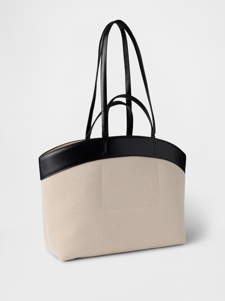 East-West Canvas Tote Bag