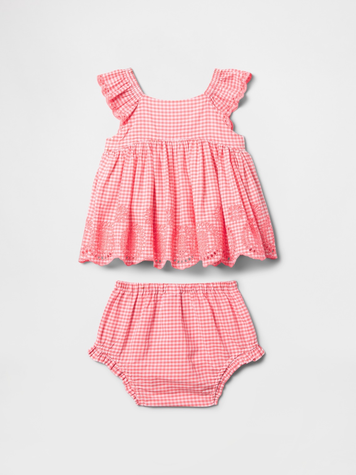 Baby Eyelet Cotton Outfit Set