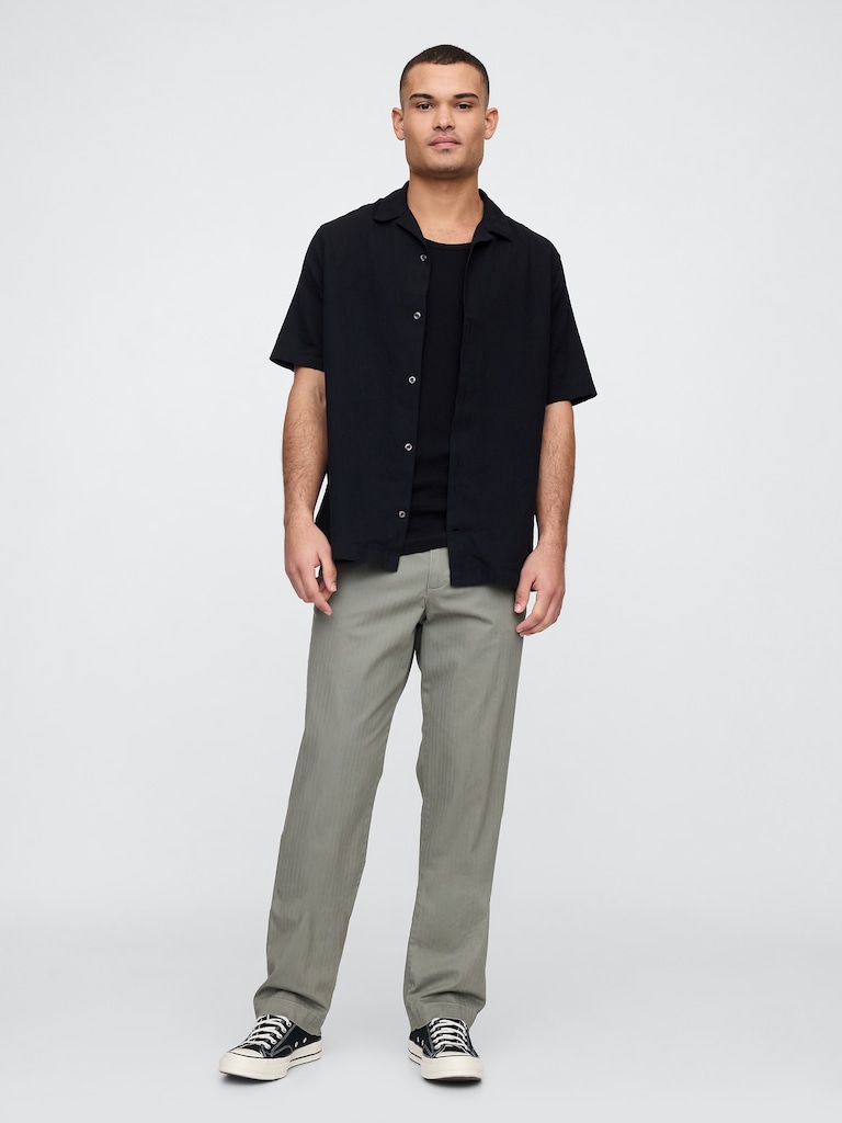 Linen-Blend Vacay Shirt in Standard Fit