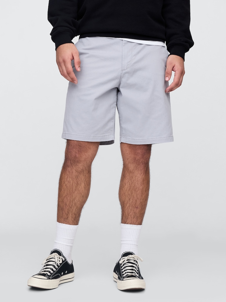 9" Essential Khaki Shorts
