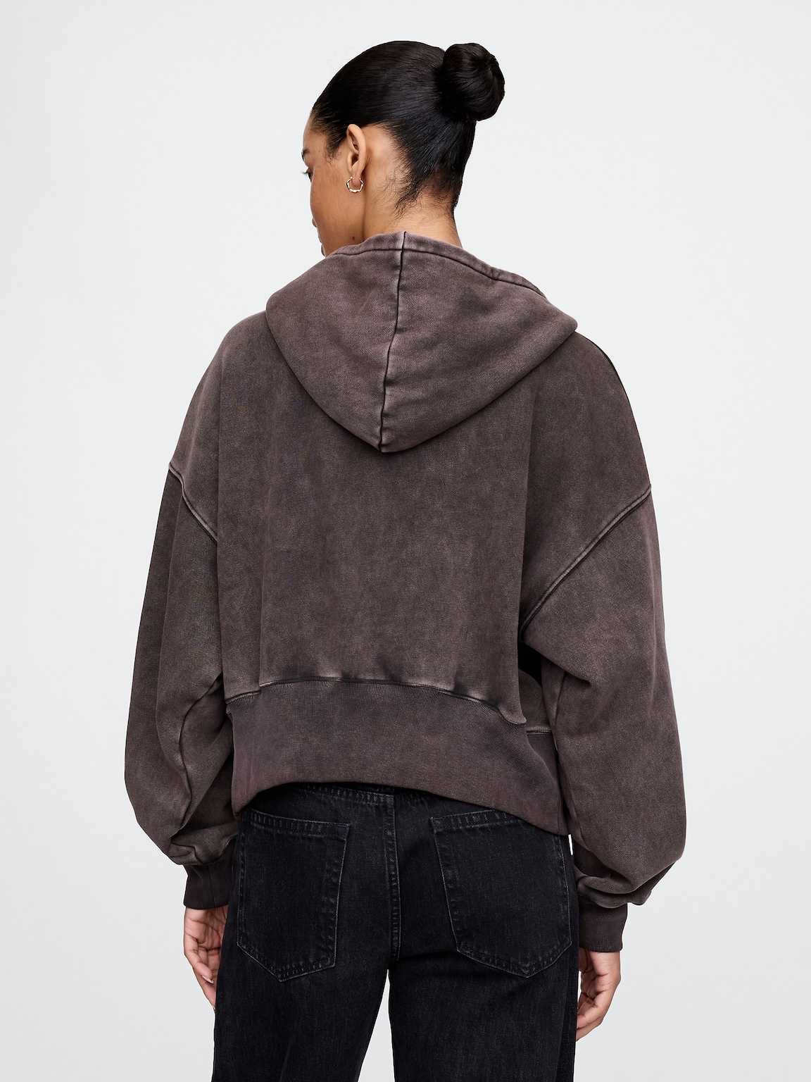VintageSoft Full-Zip Wedge Hoodie