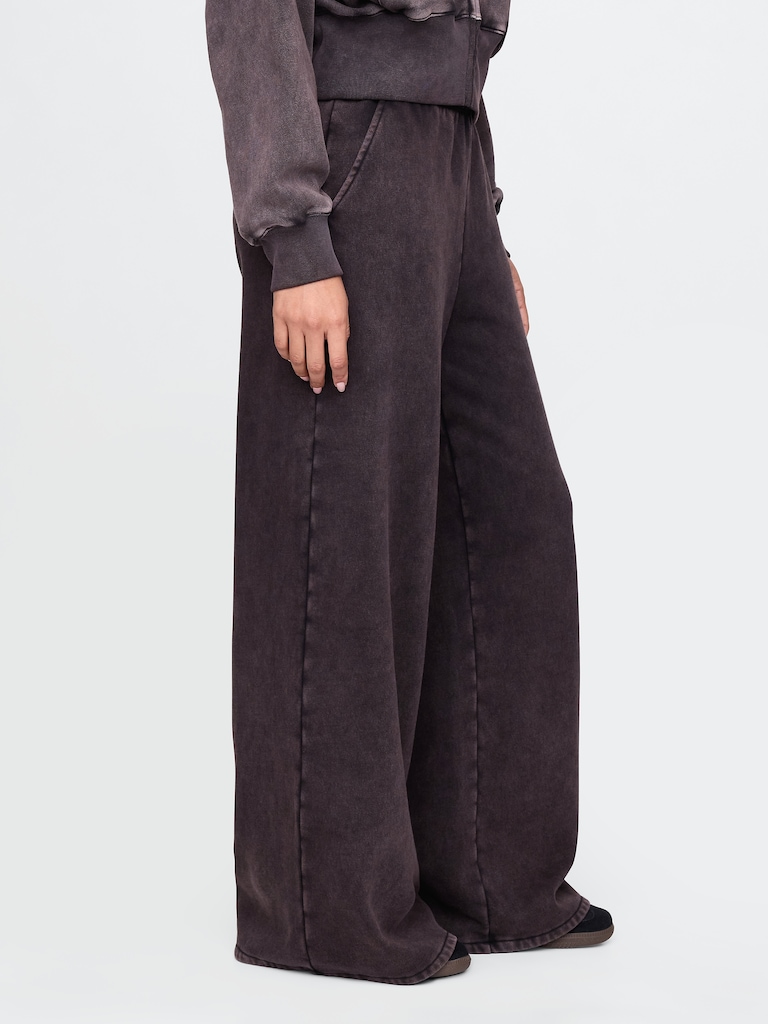 VintageSoft Baggy Wide-Leg Sweatpants