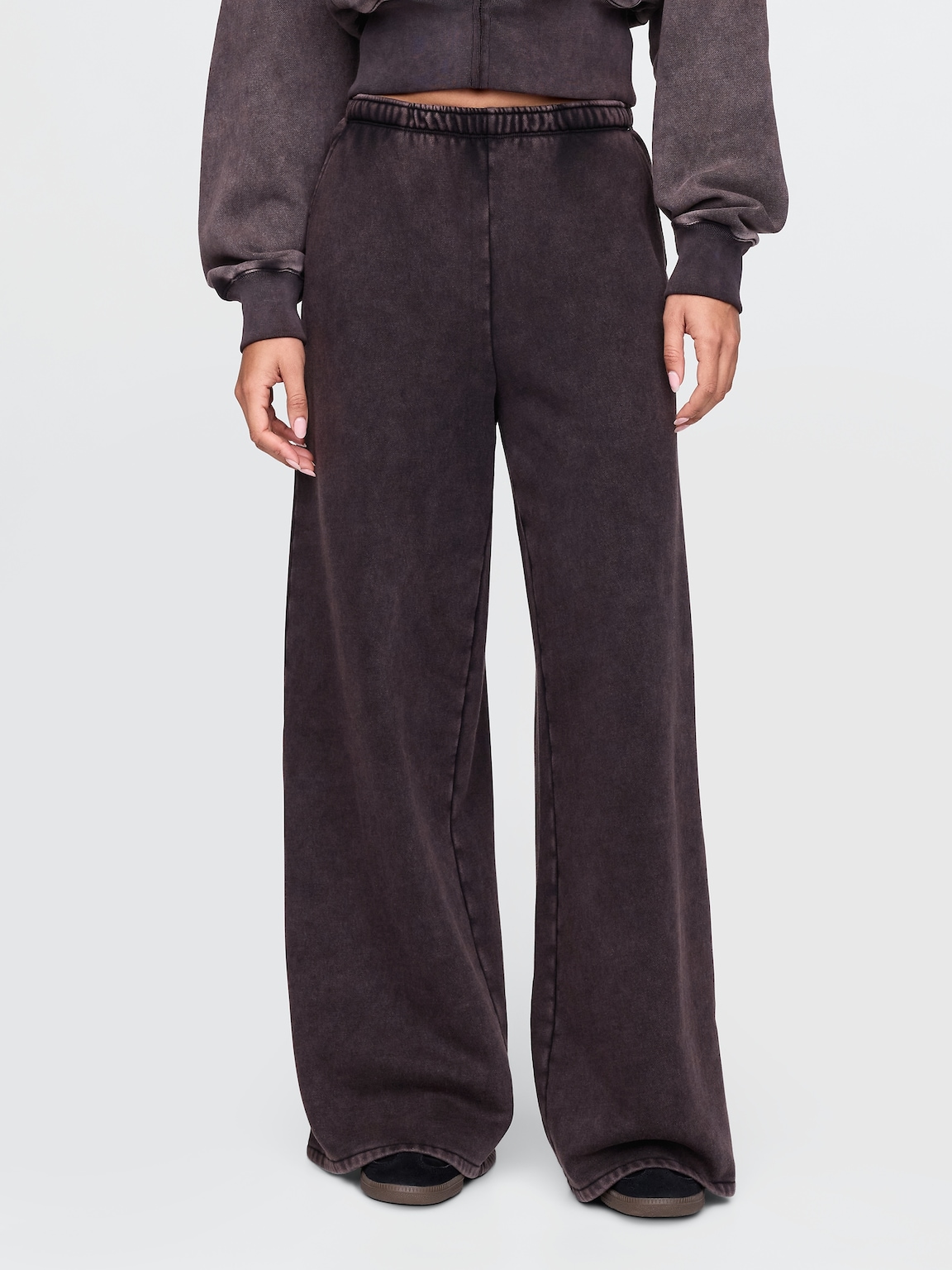 VintageSoft Baggy Wide-Leg Sweatpants
