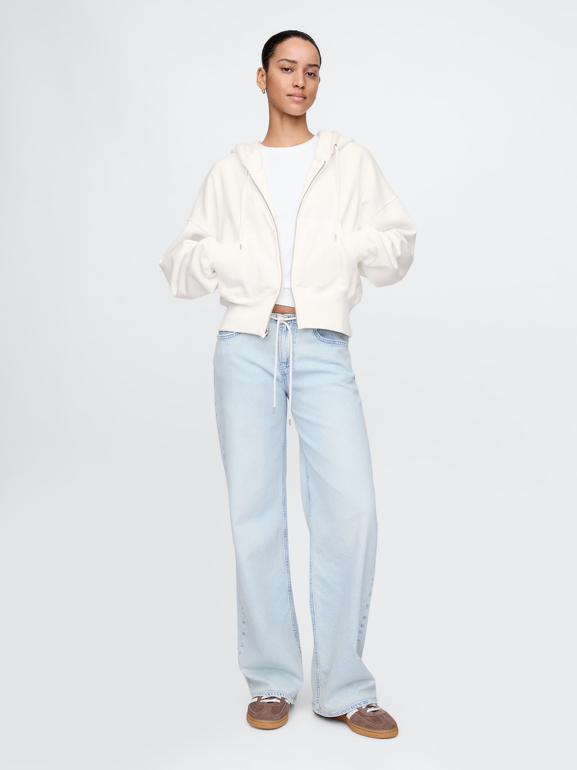 VintageSoft Full-Zip Wedge Hoodie