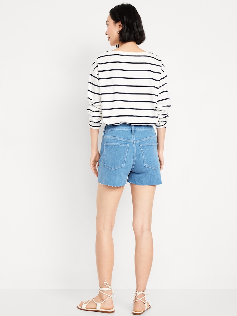 High-Waisted OG Jean Cut-Off Shorts -- 3-inch inseam