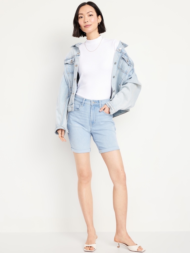 High-Waisted Wow Jean Shorts -- 7-inch inseam