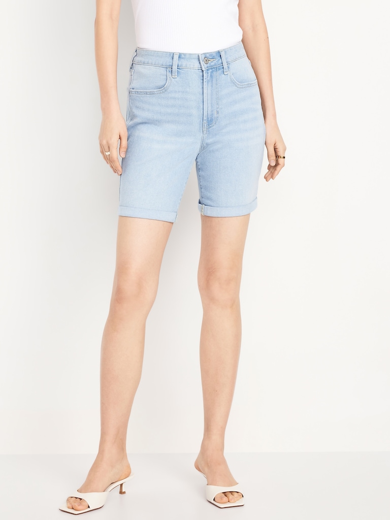 High-Waisted Wow Jean Shorts -- 7-inch inseam