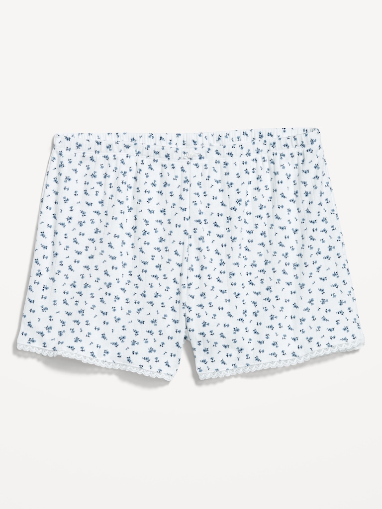 Rib Pajama Shorts