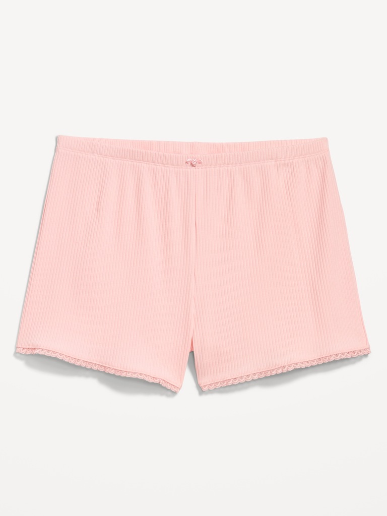 Pointelle Pajama Shorts