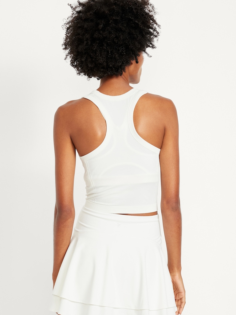 Fluid Seamless Fitted Crop Tank Top