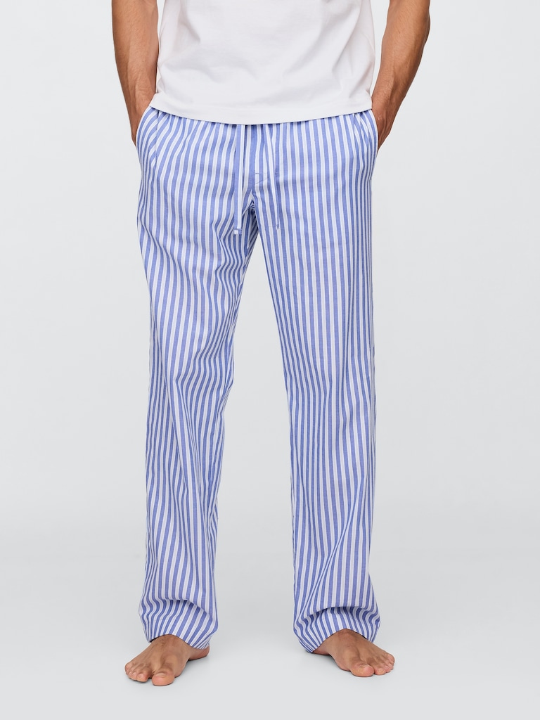 Relaxed Poplin PJ Pants