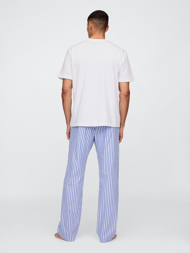 Relaxed Poplin PJ Pants