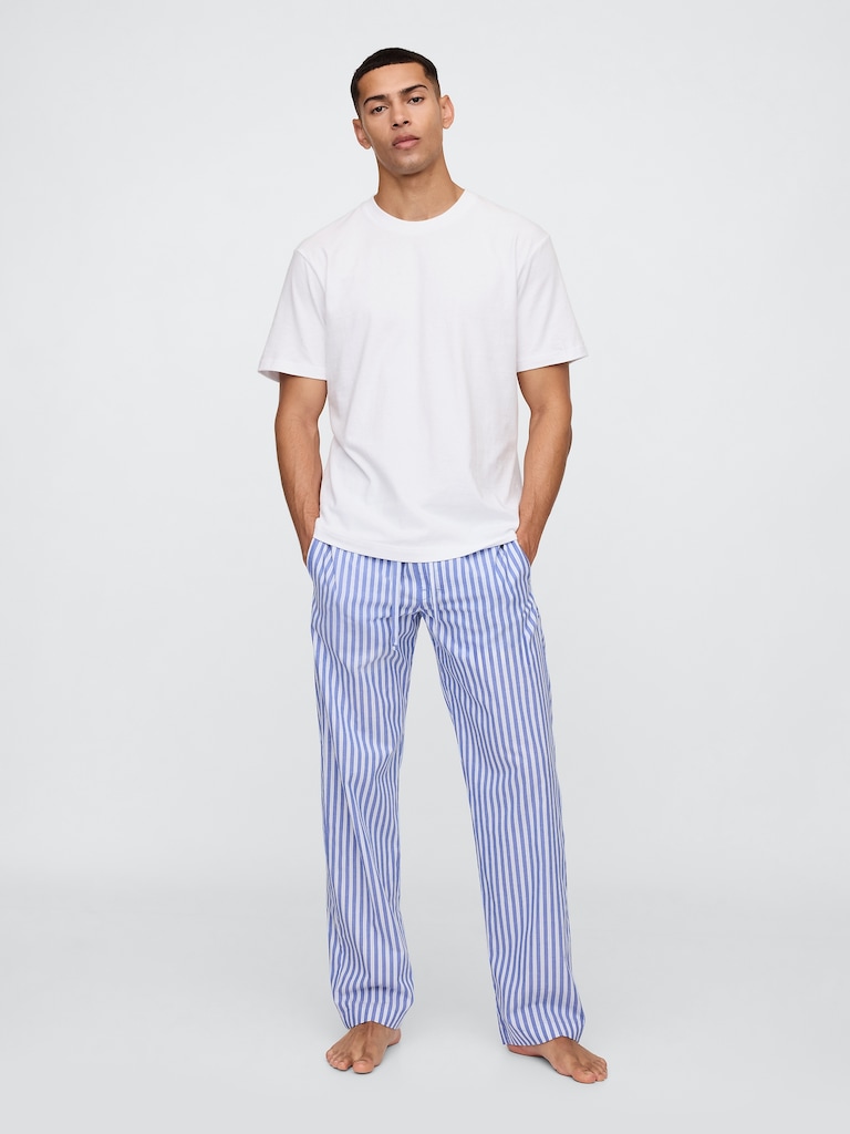 Relaxed Poplin PJ Pants