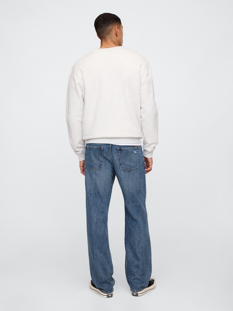 Destructed SuperSoft Relaxed Jeans