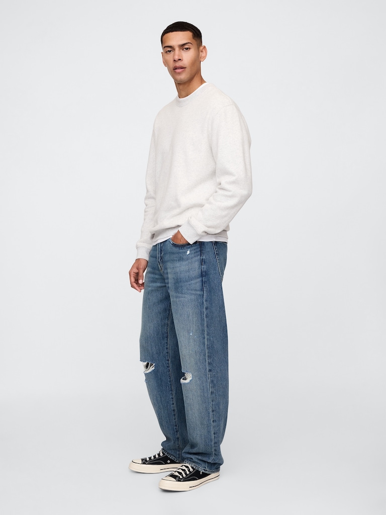 Destructed SuperSoft Relaxed Jeans